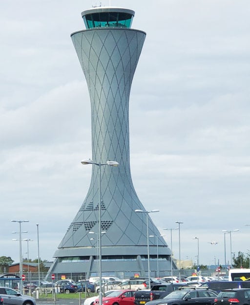 It will be imperative for policymakers to address the capacity constraints that have led to congestion, flight path inefficiencies and unnecessary fuel burn before traffic returns to pre-pandemic levels. Edinborough Tower shown above.