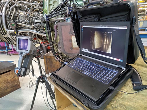 Aiir Innovations says users of any model of borescope can simply drag and drop the video file of their inspection into their cloud-based platform via a dedicated internet portal. Multiple parties can then view, comment on and share the findings allowing for quick decisions to be made by the group. Aiir Innovations images.